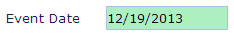 Event Date Input