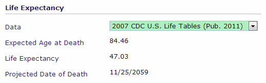 LifeExpectancyOptions