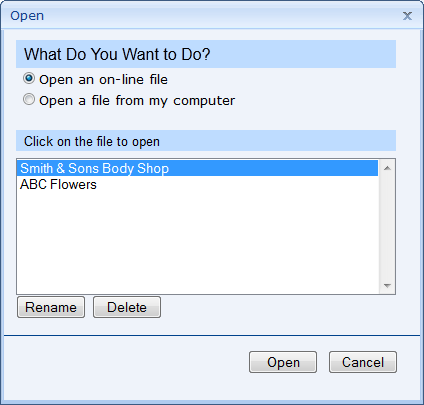 Open File Controls