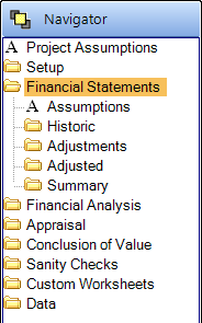 Analysis Navigator - Explore Mode - Tree View