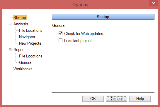 Options Dialog Box