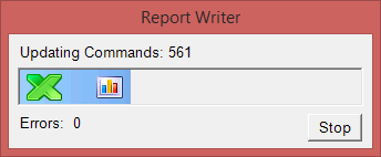 Report Progress Dialog Box