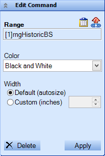 Edit Command Panel - Range