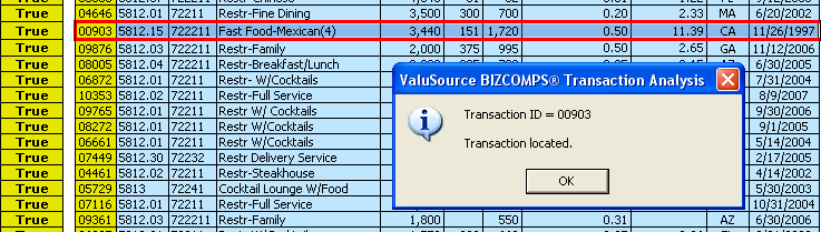 ValuSource BIZCOMPS® - Transaction Analysis Workbook