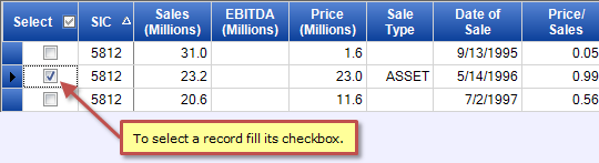 Done Deals MMC Select Transaction