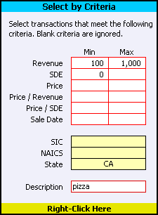 Select by Criteria Example